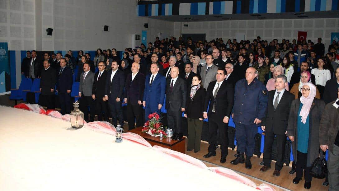 ''12 Mart İstiklal Marşı'nın Kabulü''nün 102. Yıl Dönümü ve Mehmet Akif ERSOY'u Anma Programı Düzenlendi